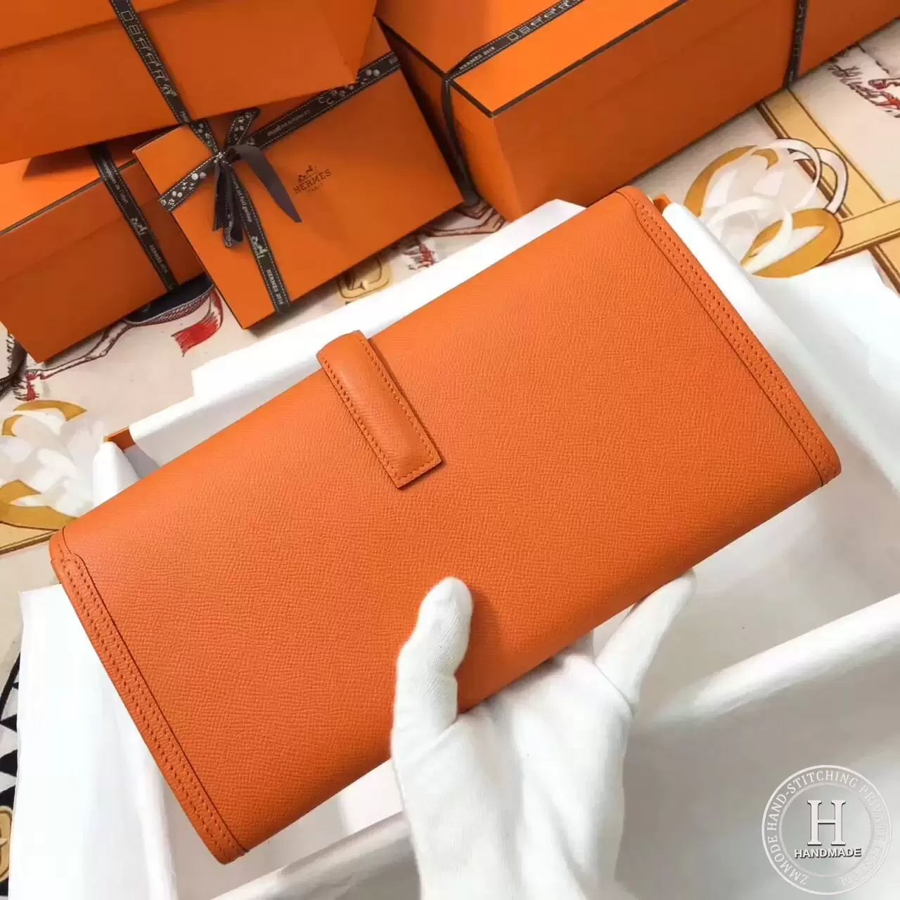 Hermes Jige Elan 29cm Epsom 93 Orange