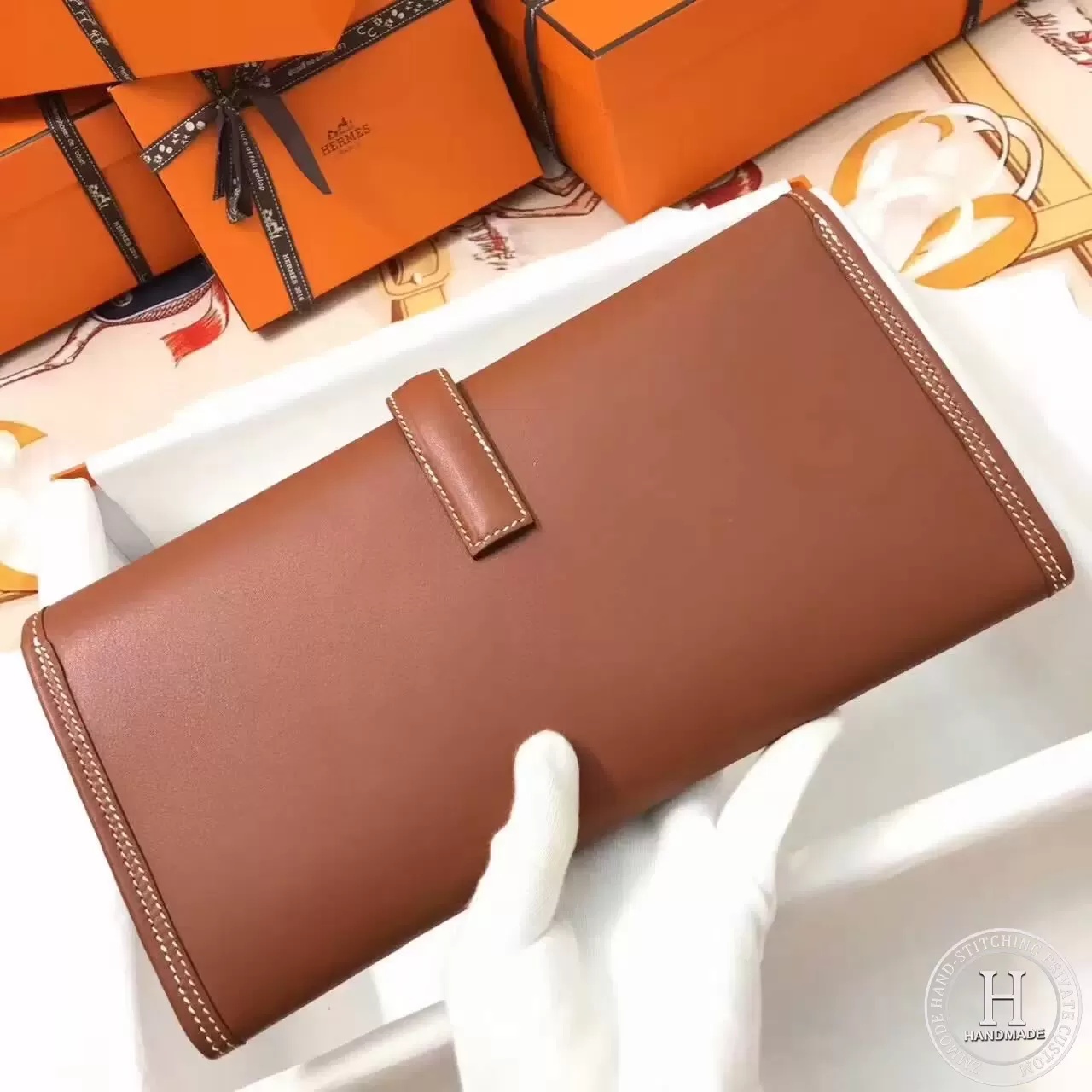 HERMES Jige Elan 29cm Swift 37 Gold