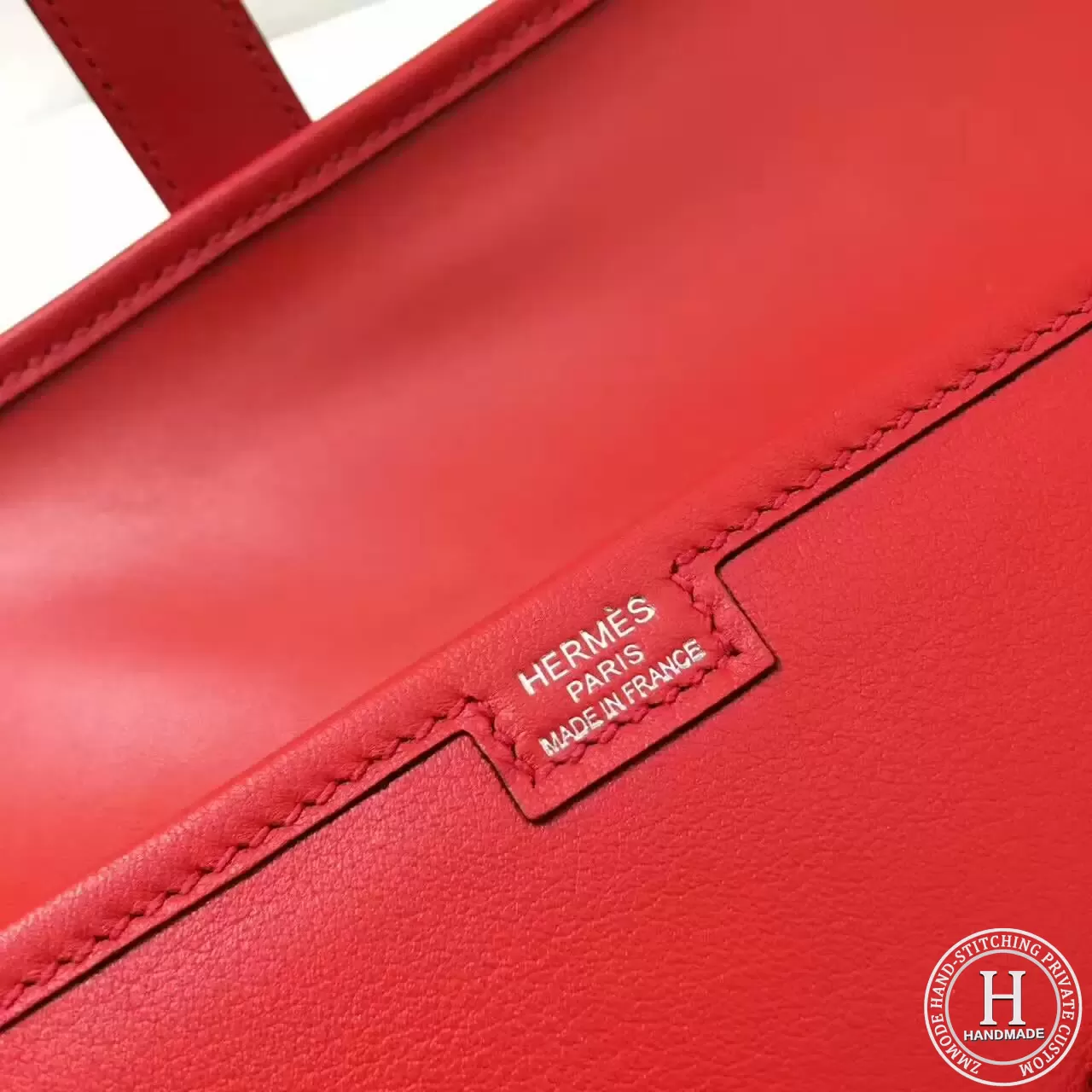 HERMES Jige Elan 29cm Swif Q5 Rouge Casaqbe