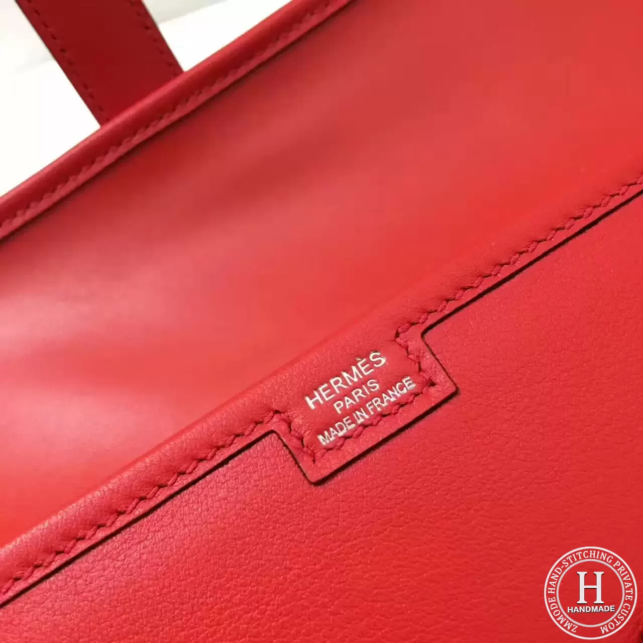 HERMES Jige Elan 29cm Swif Q5 Rouge Casaqbe