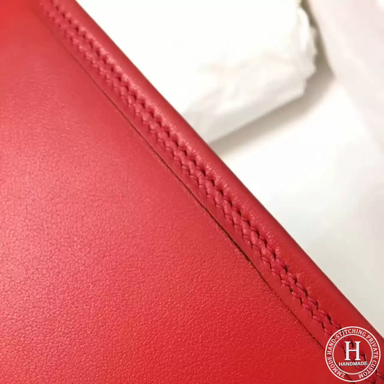 HERMES Jige Elan 29cm Swif Q5 Rouge Casaqbe