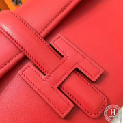 HERMES Jige Elan 29cm Swif Q5 Rouge Casaqbe