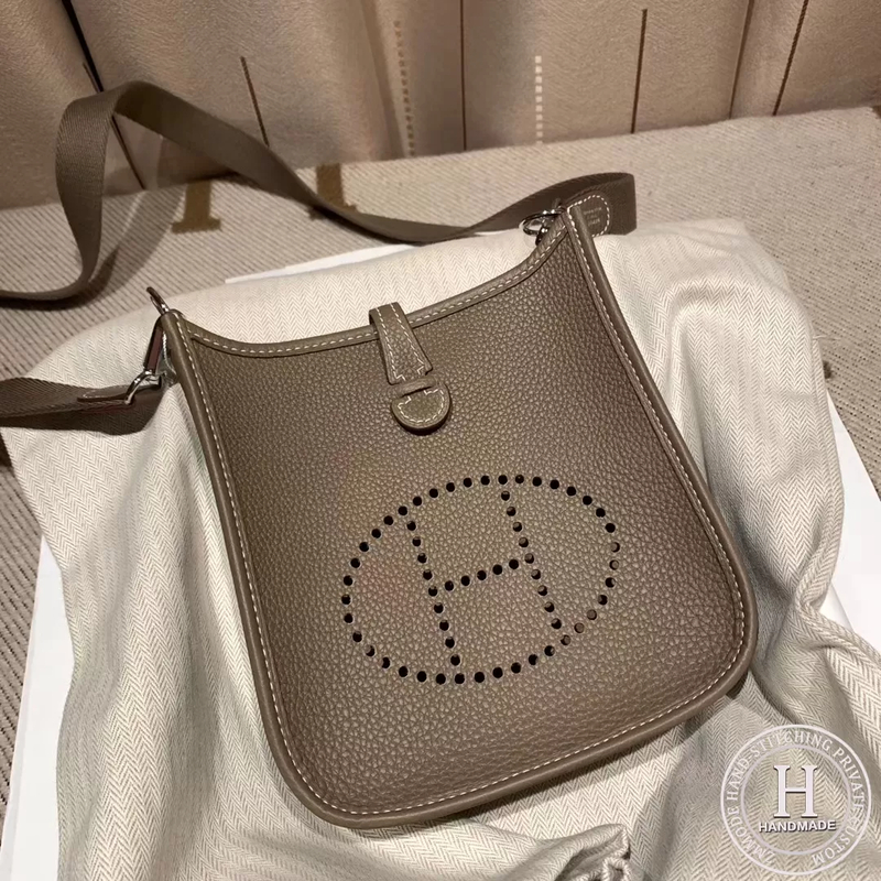 Hermes Evelyn 16cm Clemence Tc C18 Etoupe