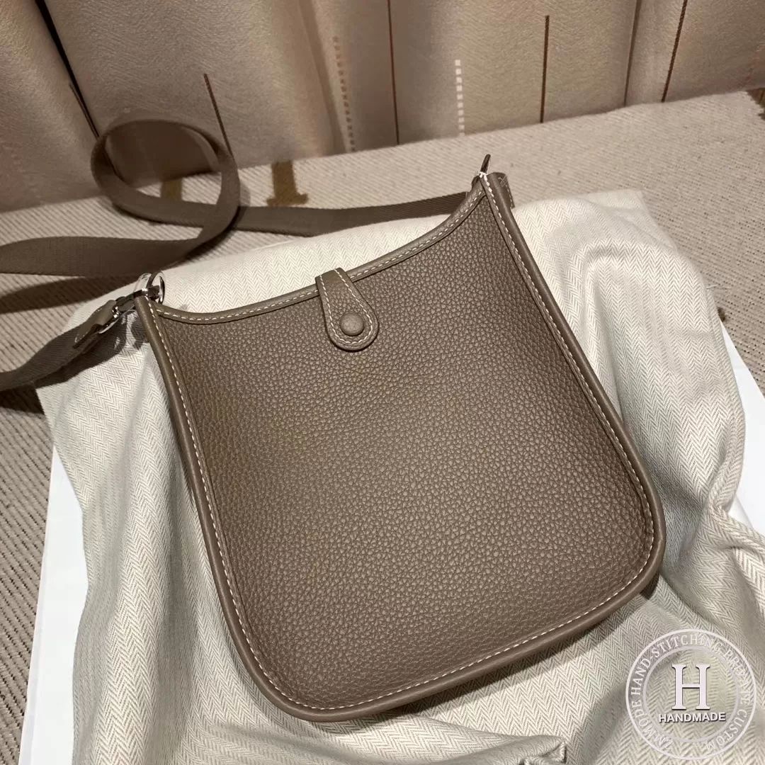Hermes Evelyn 16cm Clemence Tc C18 Etoupe