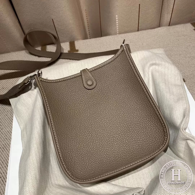 Hermes Evelyn 16cm Clemence Tc C18 Etoupe