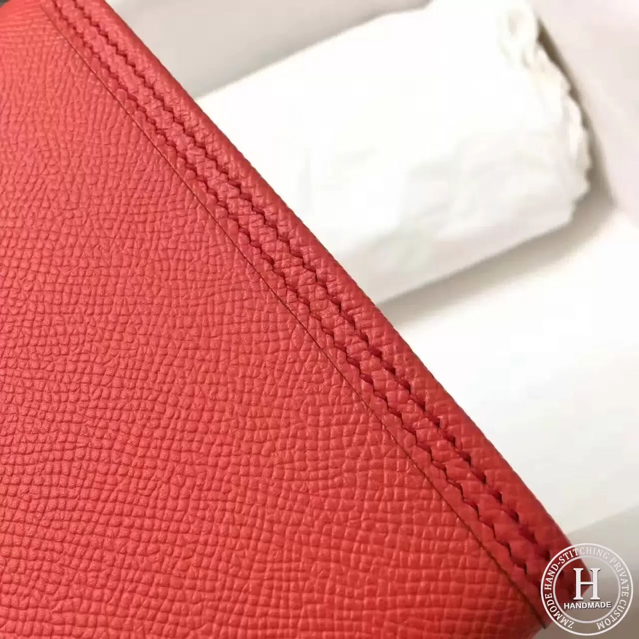 HERMES  Jige Elan 29cm Epsom  T5 Rose Jaipur
