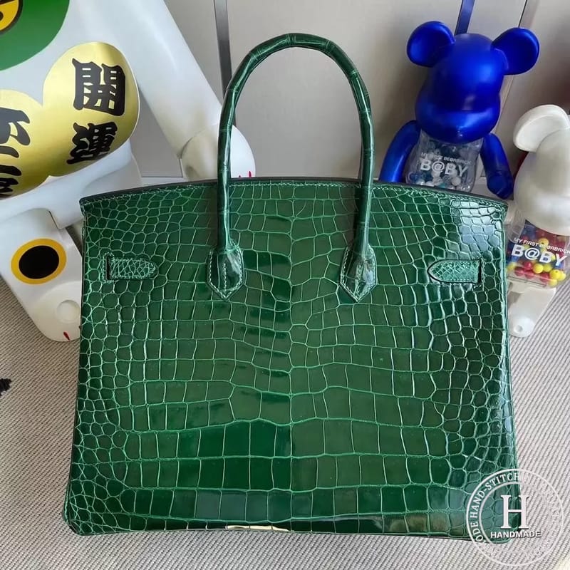 Hermes Birkin 35cm 67 Vert Fonce