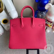 Hermes Birkin 25cm Togo I6 Rose Extrême