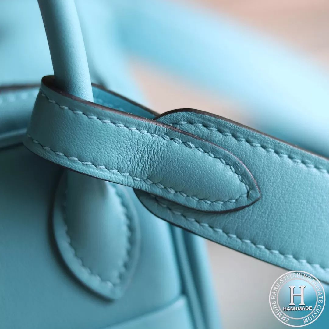HERMES MINI LINDY 20 BAG Swift P3 Blue de nord PHW
