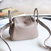 HERMES MINI LINDY 20 BAG M8 GRIS ASPHALT CLEMENCE PHW (SHW)