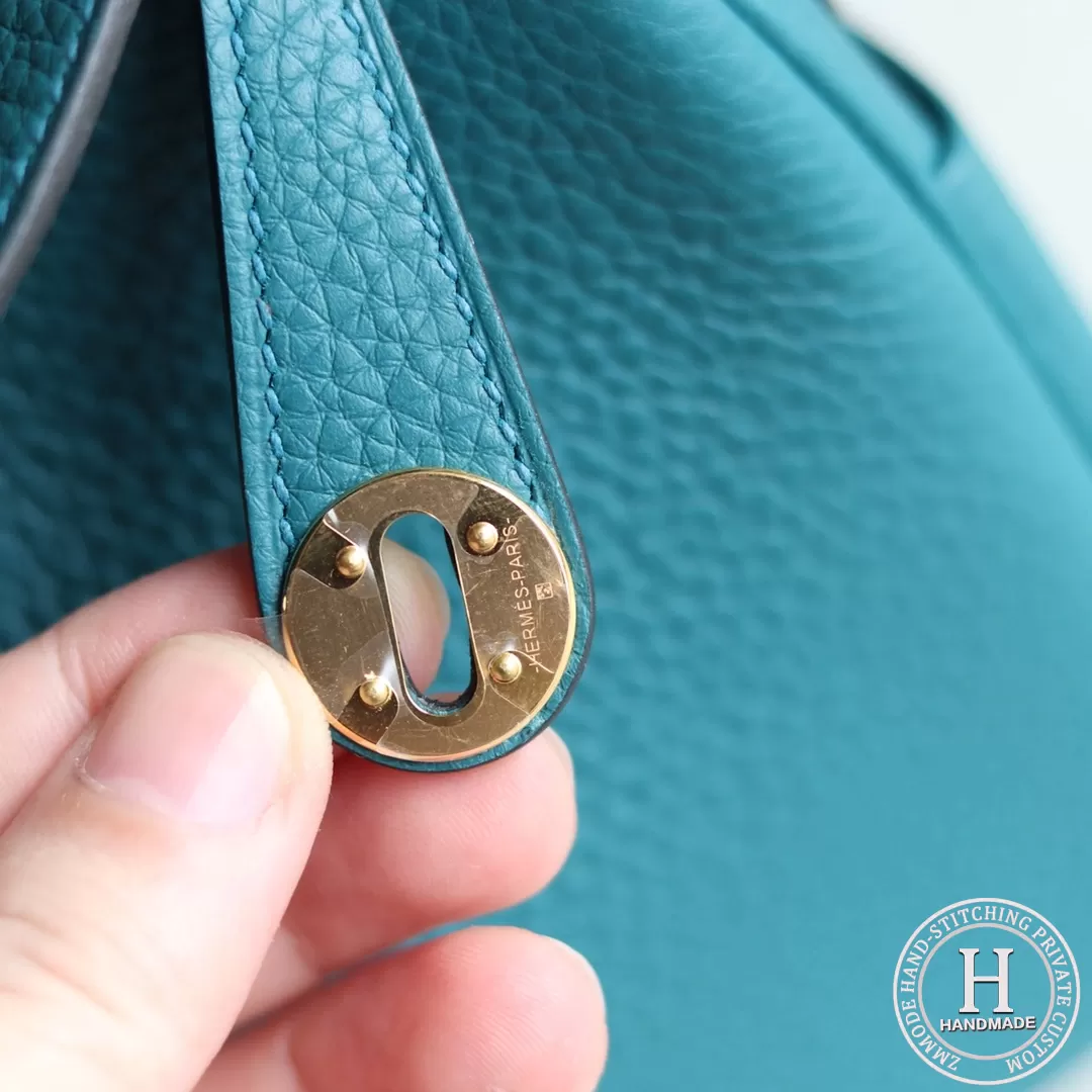 HERMES MINI LINDY 20 BAG TC W0 Vert bosphore HERMES MINI LINDY 20 BAG TC W0 Vert bosphore