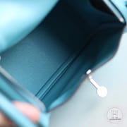 HERMES MINI LINDY 20 BAG Swift P3 Blue de nord PHW