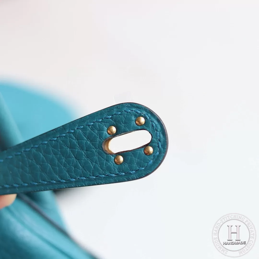 HERMES MINI LINDY 20 BAG TC W0 Vert bosphore HERMES MINI LINDY 20 BAG TC W0 Vert bosphore