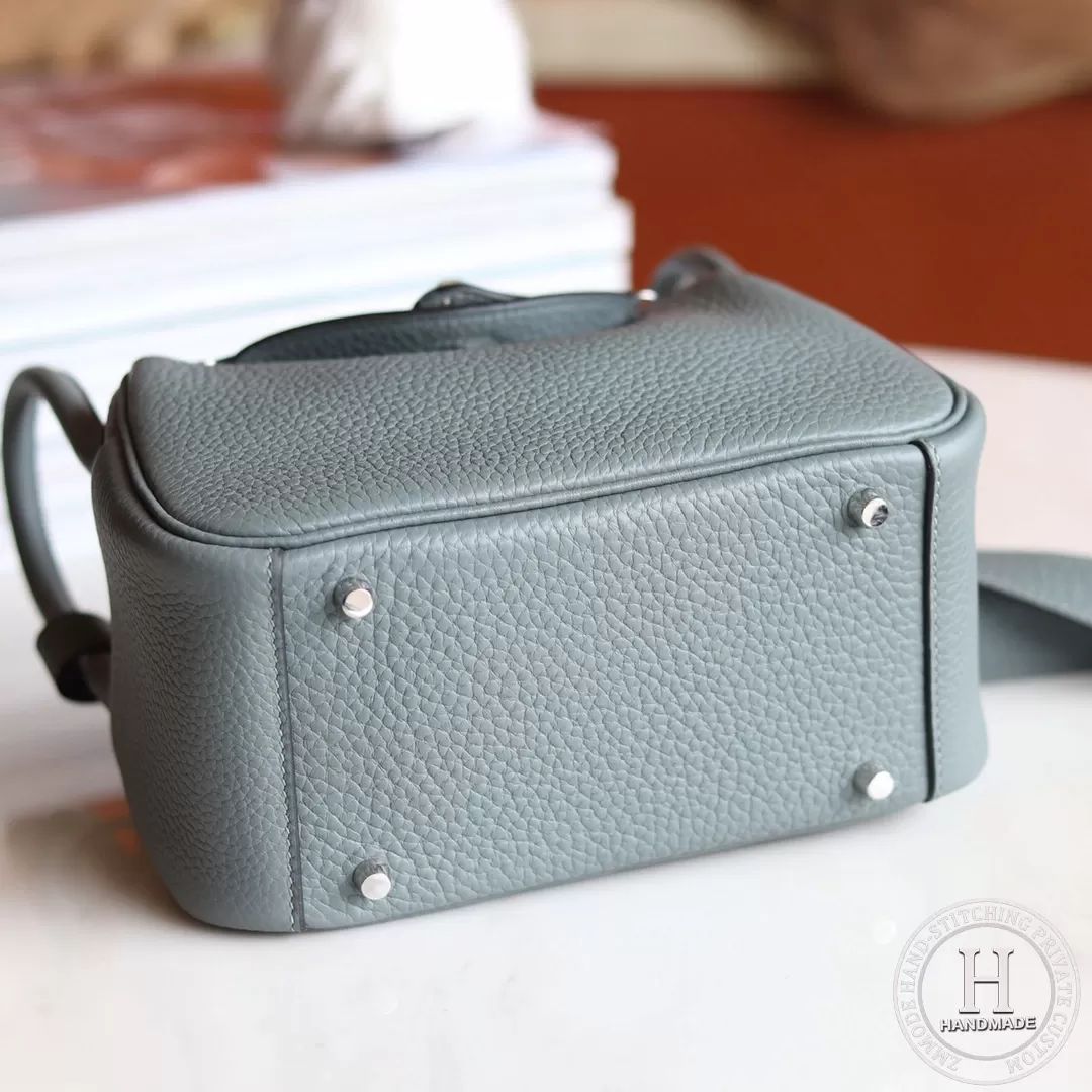 HERMES MINI LINDY 20 BAG TC 63 Vert amande