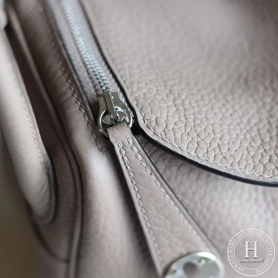 HERMES MINI LINDY 20 BAG M8 GRIS ASPHALT CLEMENCE PHW (SHW)