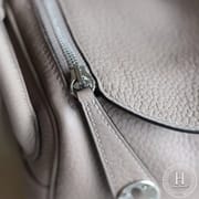 HERMES MINI LINDY 20 BAG M8 GRIS ASPHALT CLEMENCE PHW (SHW)