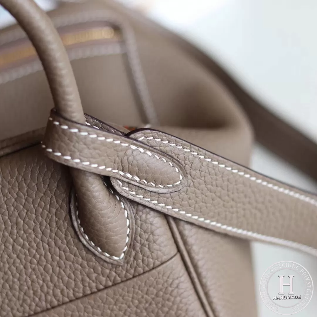HERMES MINI LINDY 20 BAG TC18 Etoupe GHW HERMES MINI LINDY 20 BAG TC18 Etoupe GHW