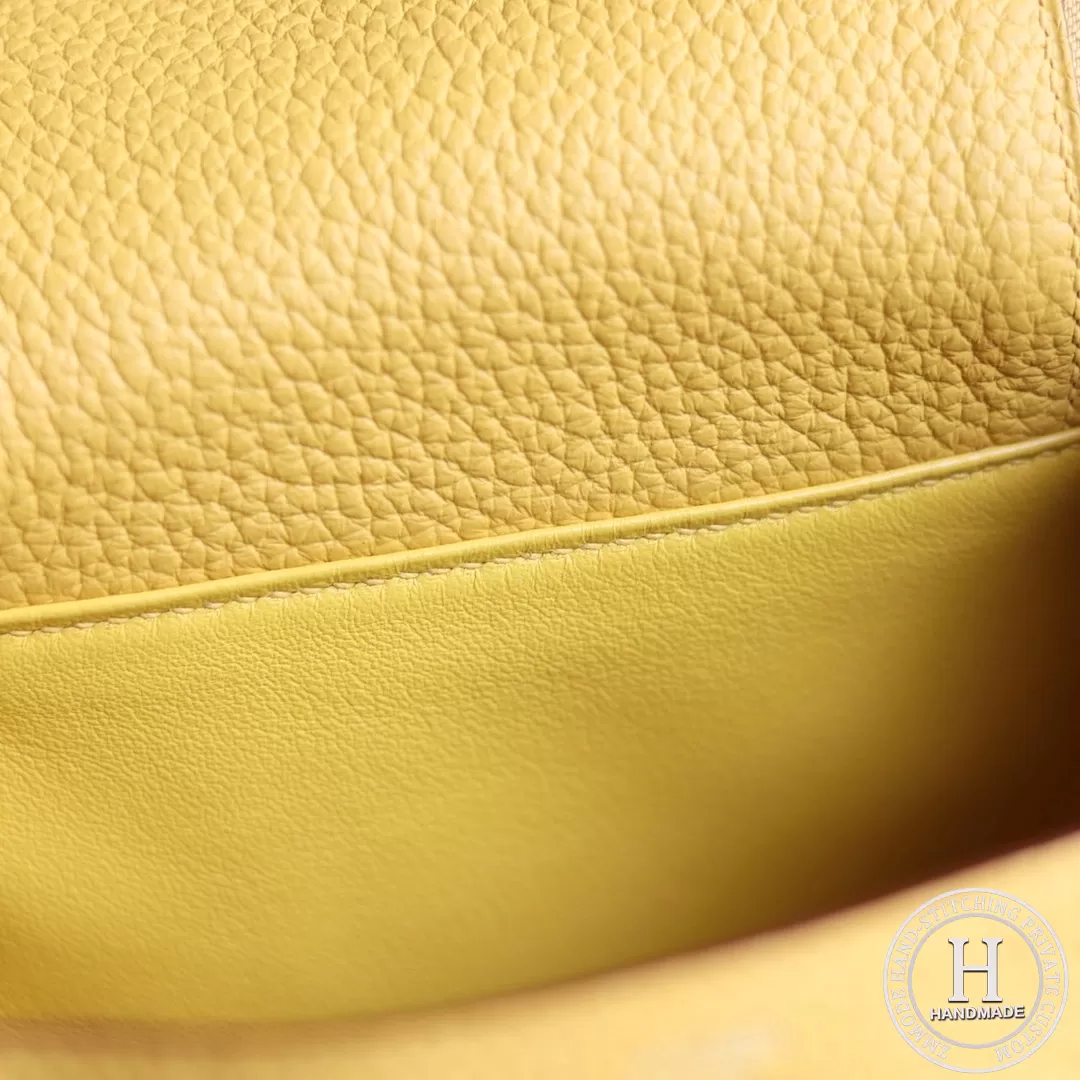 HERMES MINI LINDY 20 BAG TC 9D Ambre Clemence SHW HERMES MINI LINDY 20 BAG TC 9D Ambre Clemence SHW