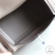 HERMES MINI LINDY 20 BAG M8 GRIS ASPHALT CLEMENCE PHW (SHW)