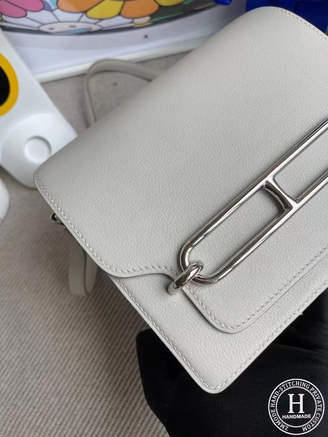 Hermes Roulis Mini Evercolor CK80 Gris Perle Hermes Roulis Mini Evercolor CK80 Gris Perle