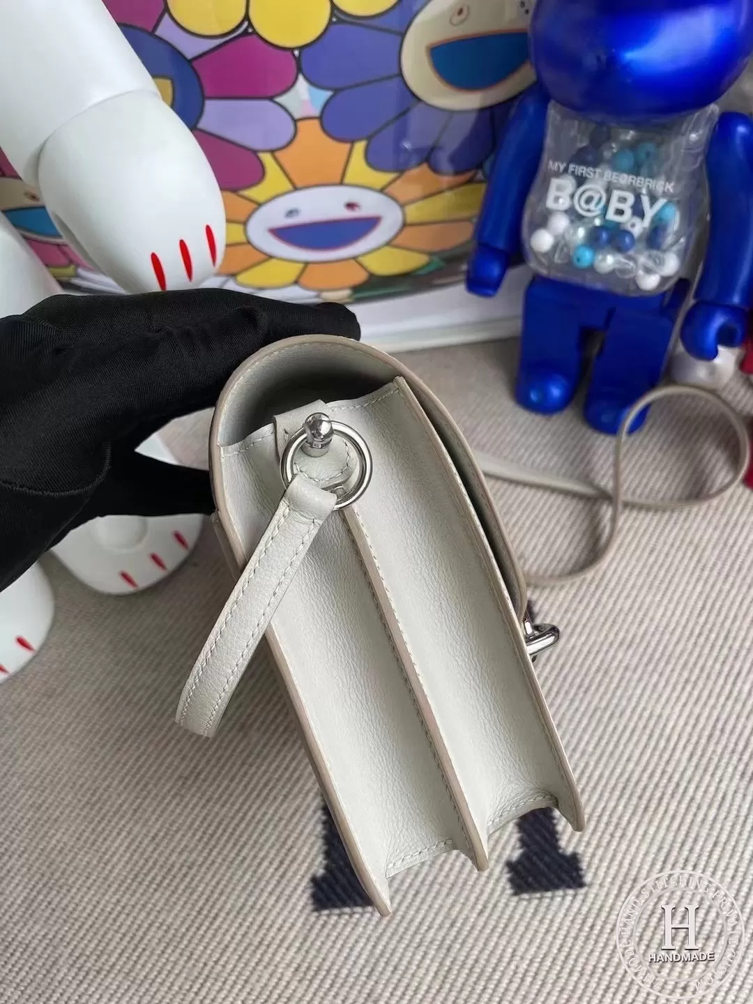Hermes Roulis Mini Evercolor CK80 Gris Perle Hermes Roulis Mini Evercolor CK80 Gris Perle