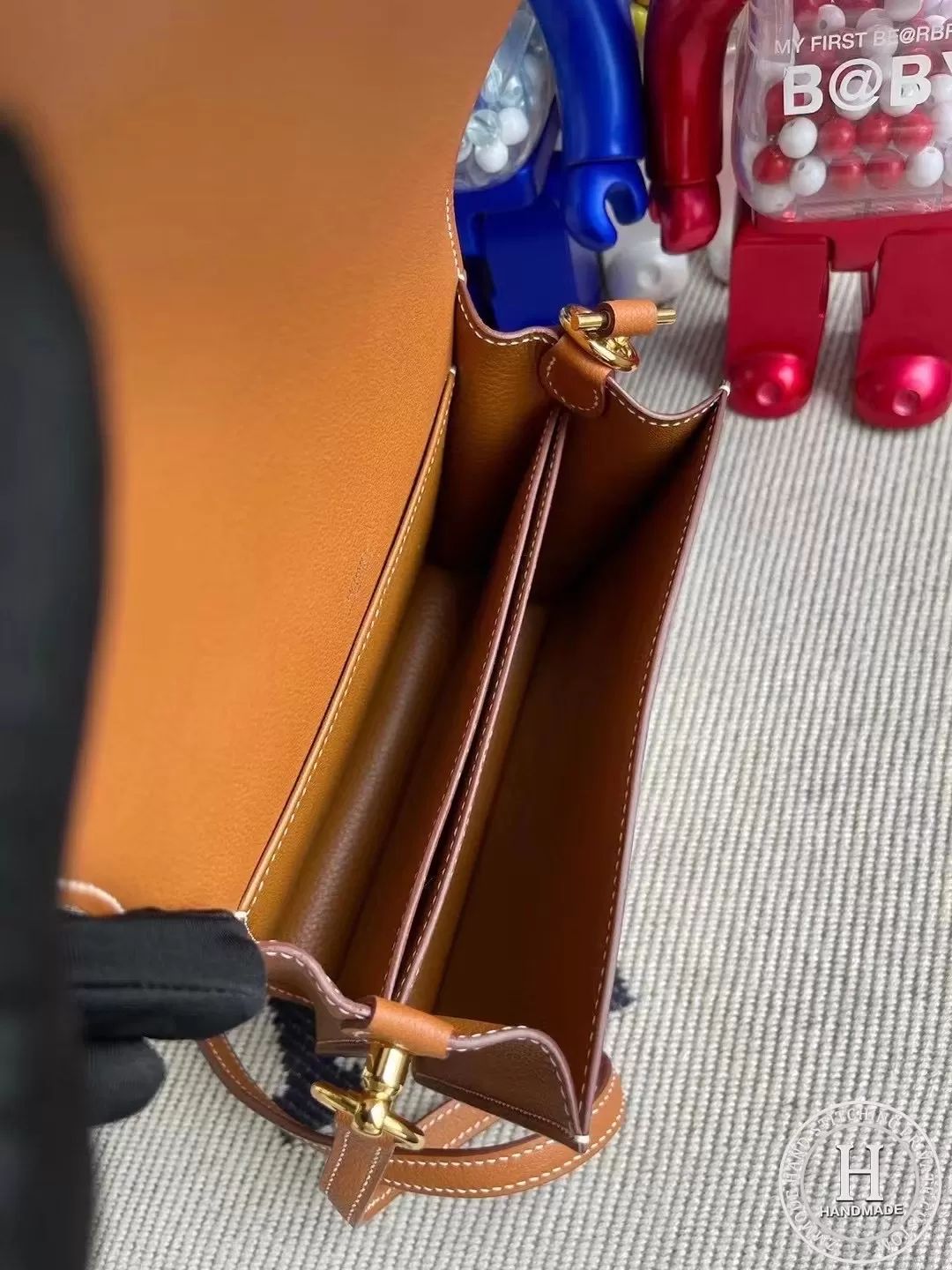 Hermes Roulis Mini Evercolor CK37 Gold