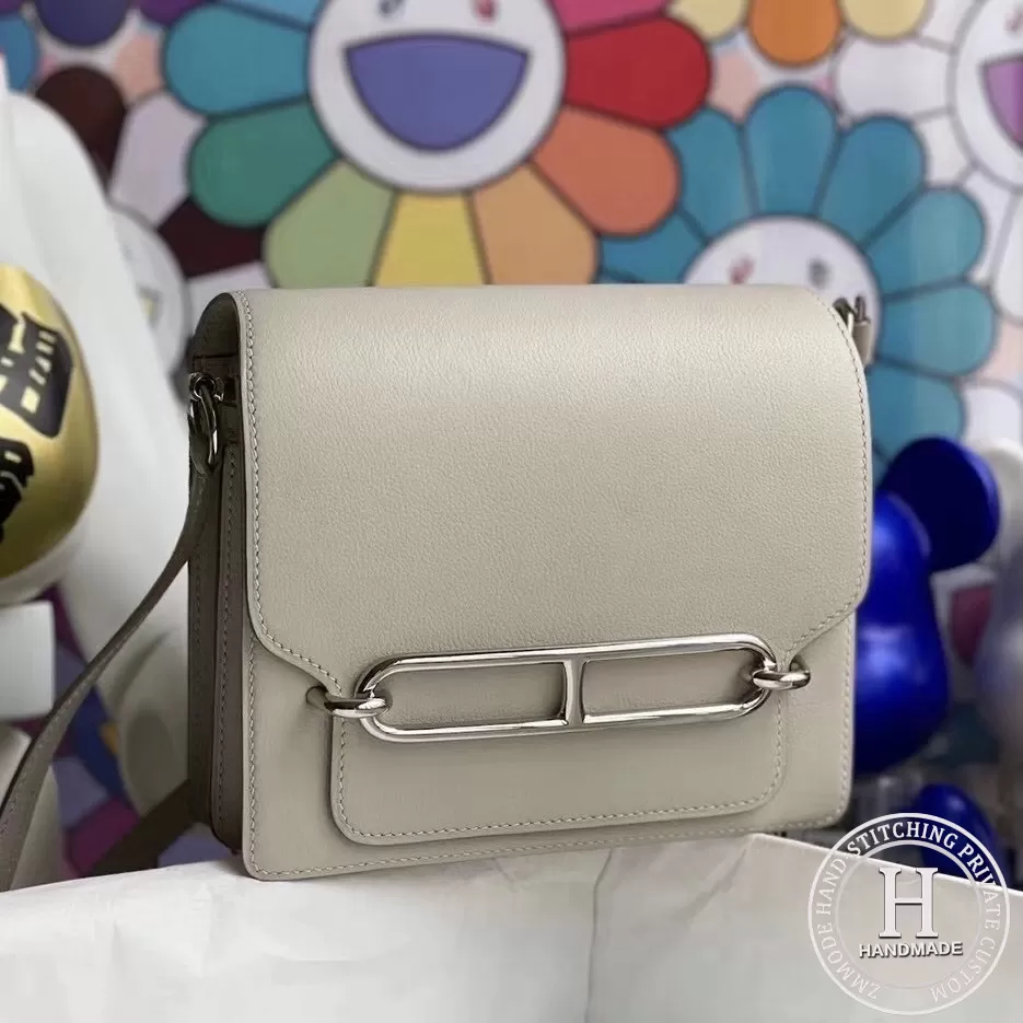 Hermes Roulis Mini Evercolor CK80 Gris Perle Hermes Roulis Mini Evercolor CK80 Gris Perle