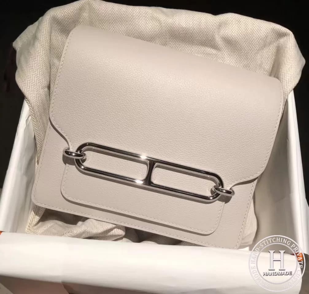 Hermes Roulis Mini Evercolor CK80 Gris Perle
