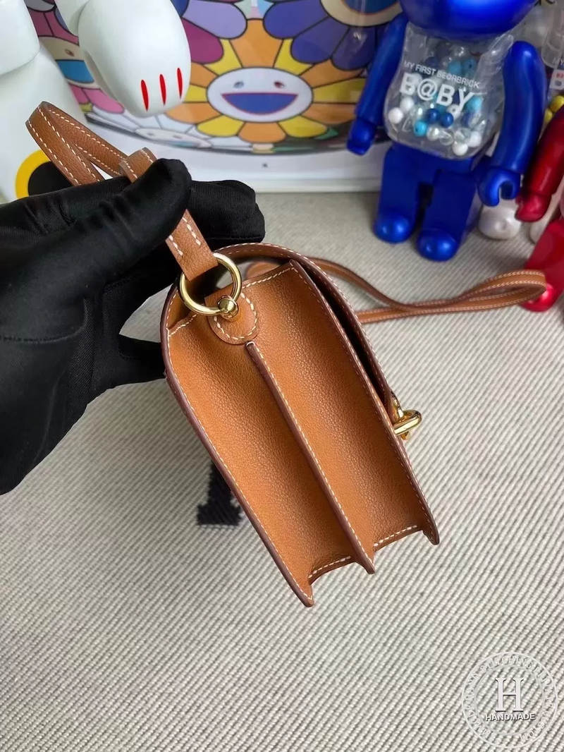 Hermes Roulis Mini Evercolor CK37 Gold