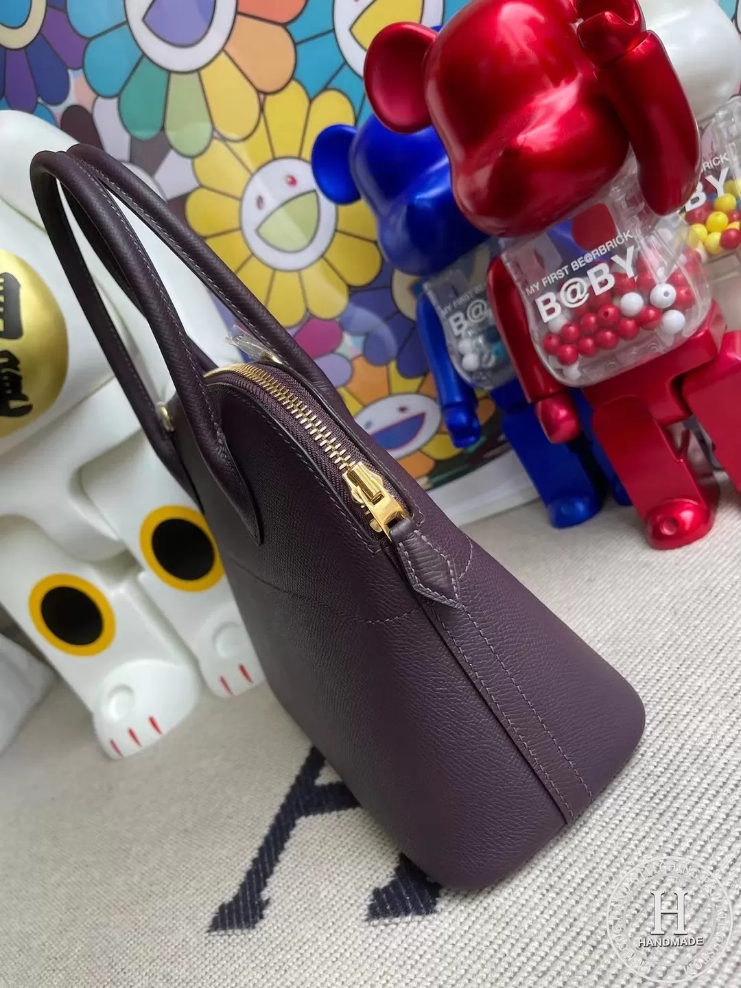 Hermes Bolide 27cm Epsom 59 Raisin