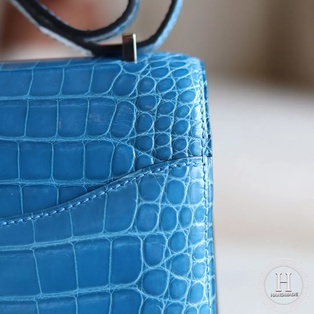 7W Blue Izmir Constance 19 Alligator Crocodile 7W Blue Izmir Constance 19 Alligator Crocodile
