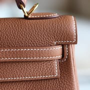 Kelly 25cm Togo leather CK89 Noir Gold Hermes zmmode-8046