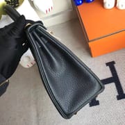 Kelly 25cm Togo leather CK89 Noir Gold Hermes zmmode