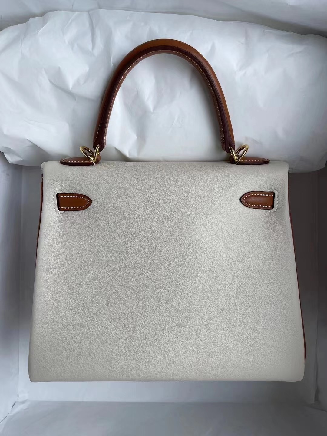 Hermes Kelly 25cm HSS Swift calfskin 10 Craie 奶昔白 37 Gold 金棕色 金扣 Hermes Kelly 25cm HSS Swift calfskin 10 Craie 奶昔白 37 Gold 金棕色 金扣