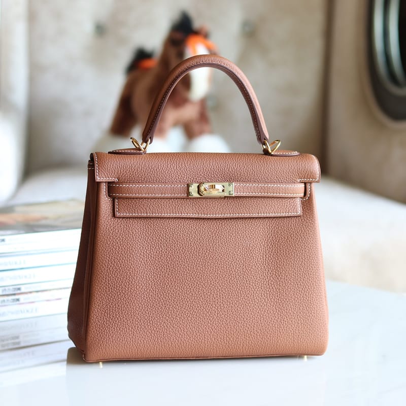 Kelly 25cm Togo Leather Ck37 Gold Ghw