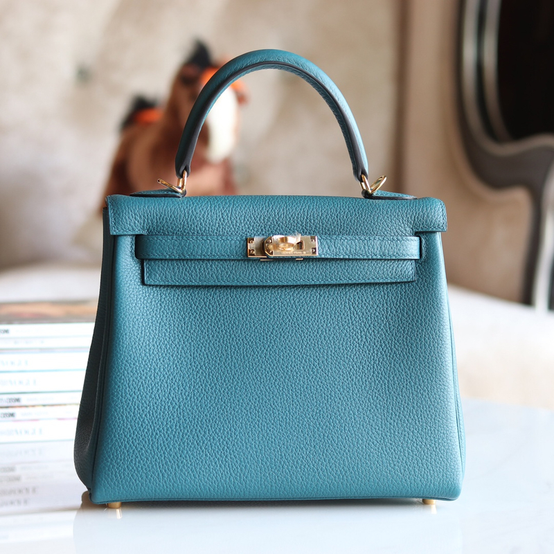 Kelly 25cm Togo leather CK89 Noir Gold Hermes zmmode-4816-4828