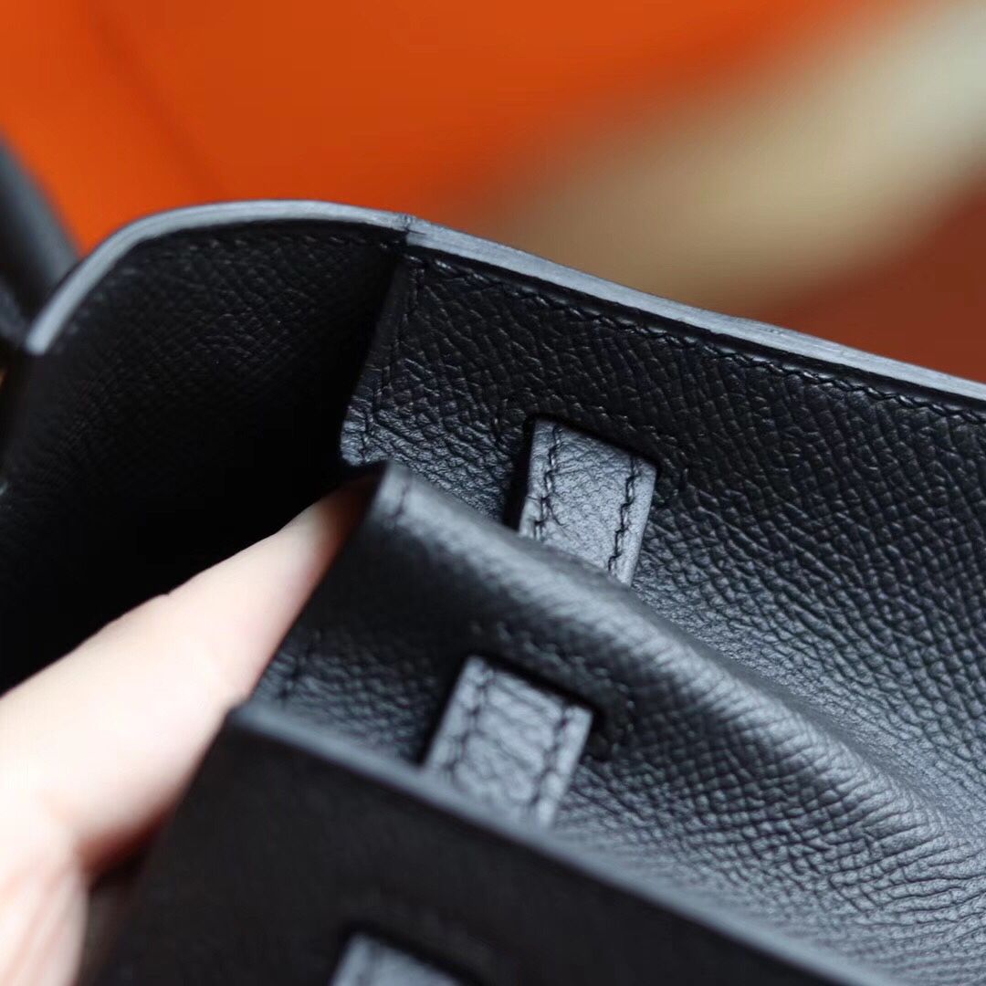 Kelly 25cm Togo leather CK89 Noir Gold Hermes zmmode-1913