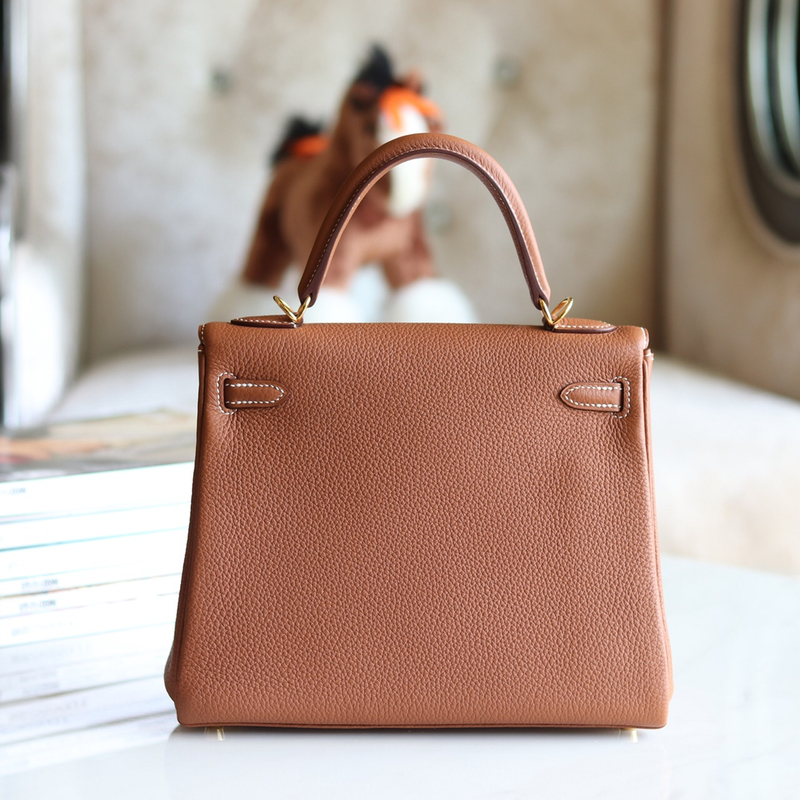 Kelly 25cm Togo leather CK89 Noir Gold Hermes zmmode-8046