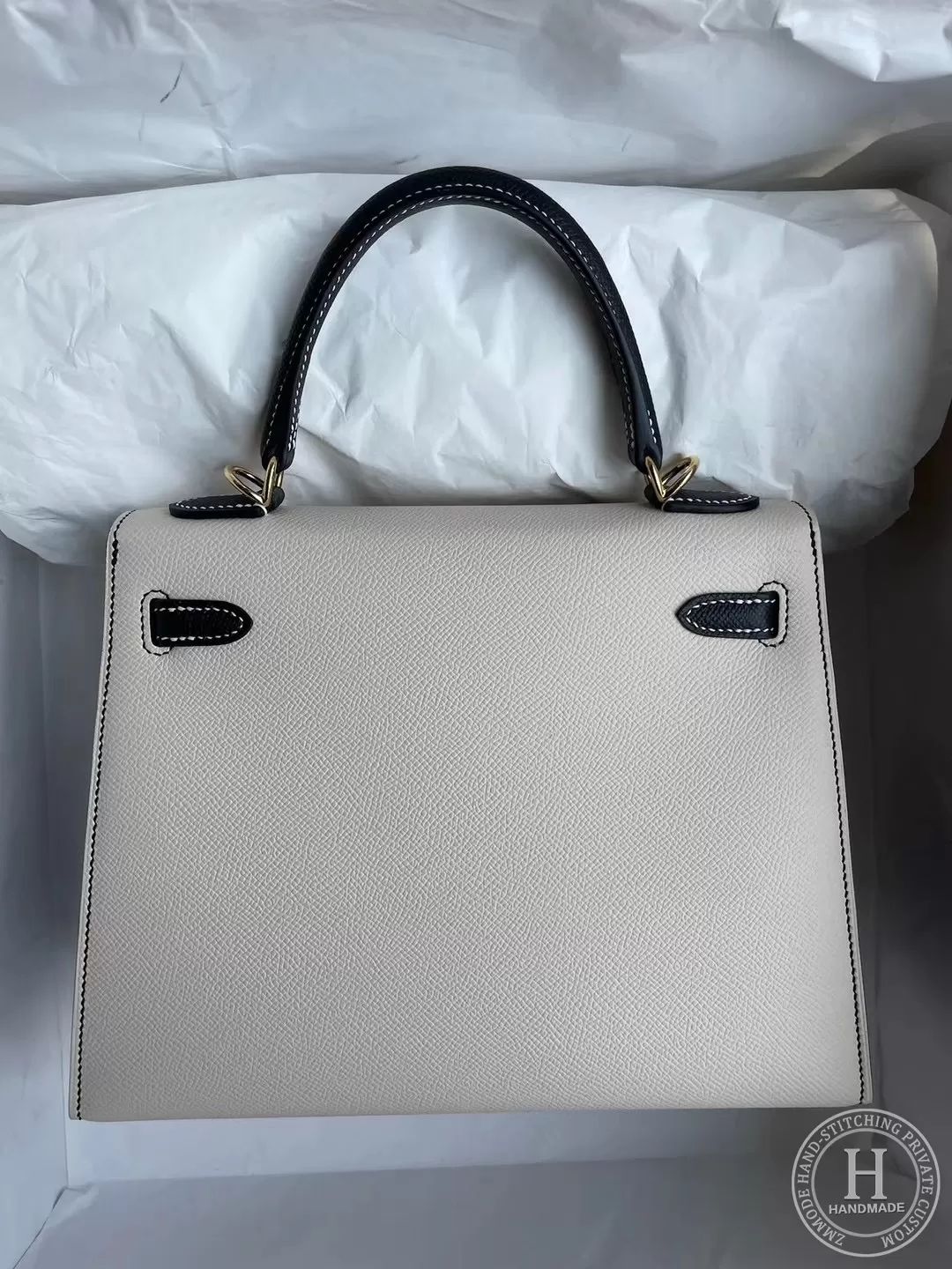 Kelly 25 Epsom 89 Noir PHW-5639