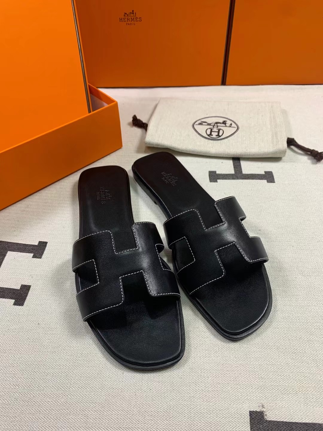 ZMMODE H Flat slipper skin epsom 34-42-9965