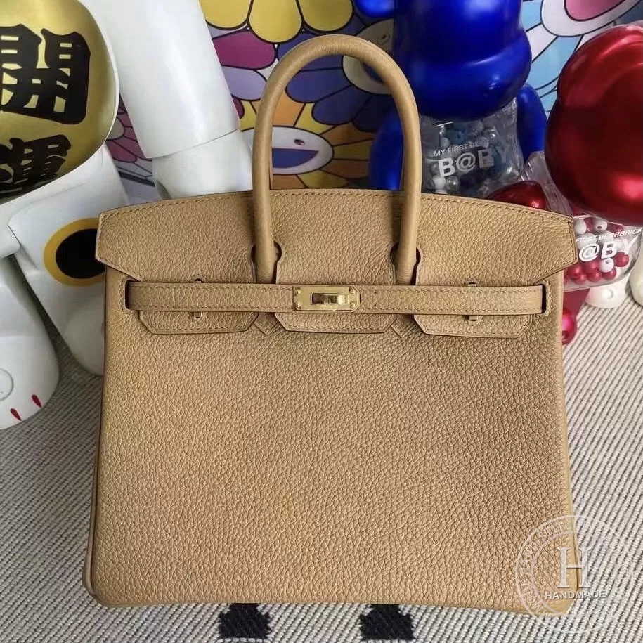 Hermes Birkin 25 Handbag CC10 Craie Epsom GHW-4419