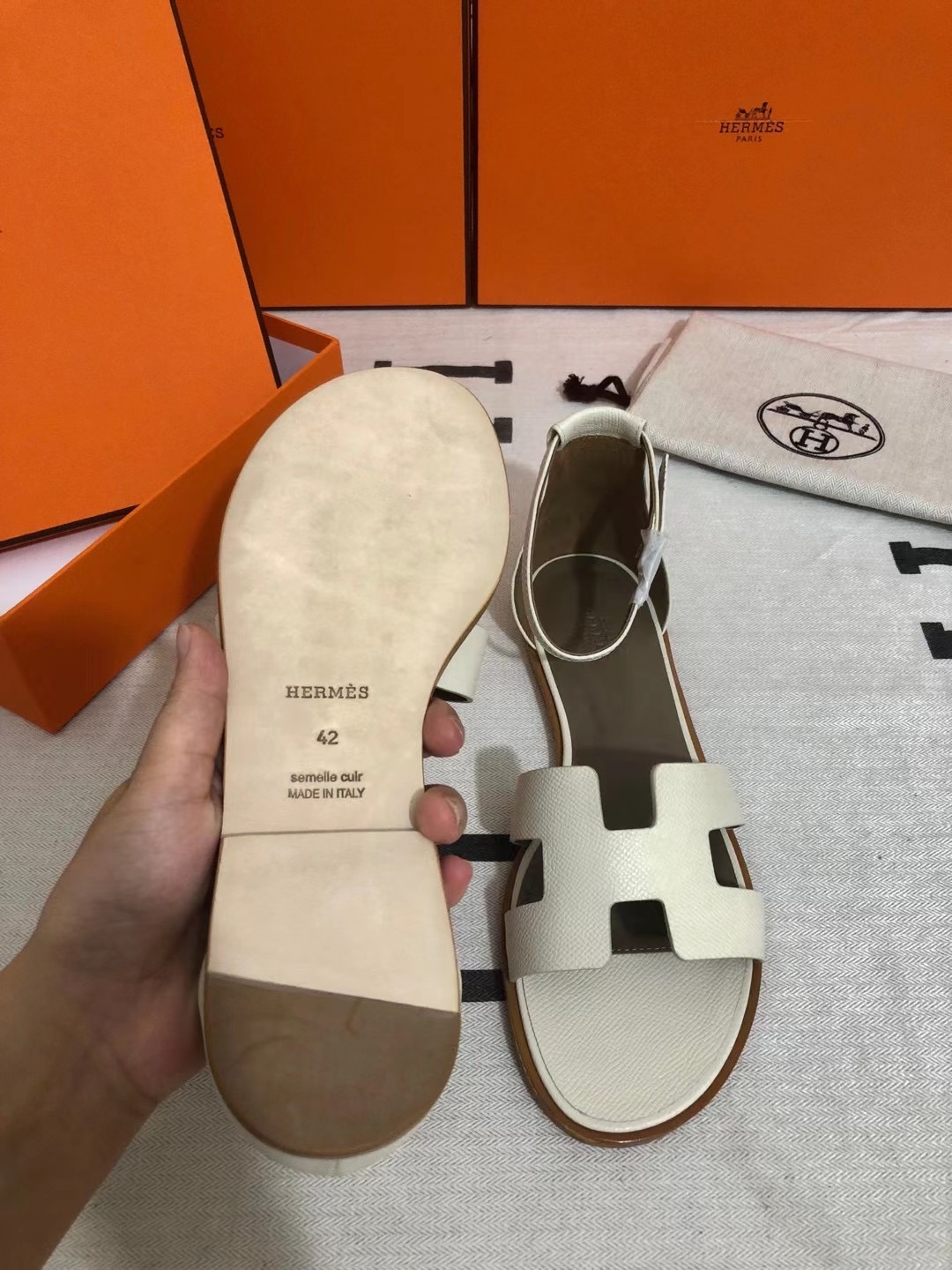 ZMMODE H Flat slipper skin epsom 34-42