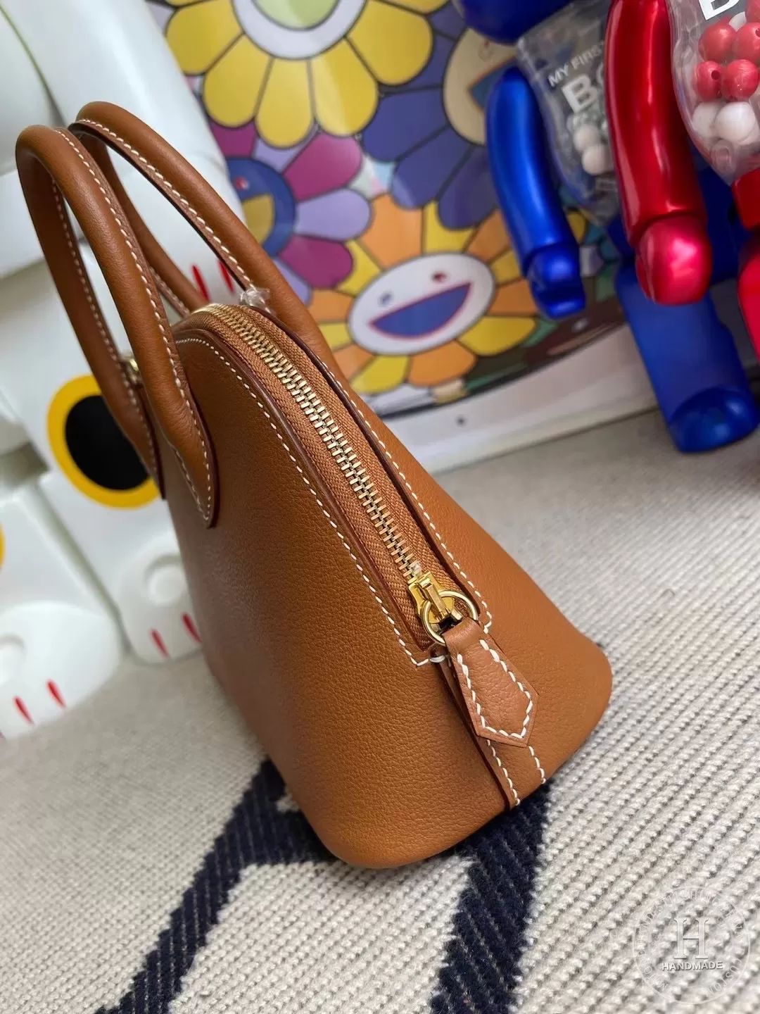 Hermes Mini Bolide 20cm Evercolor 1Z jaune poussin-8525