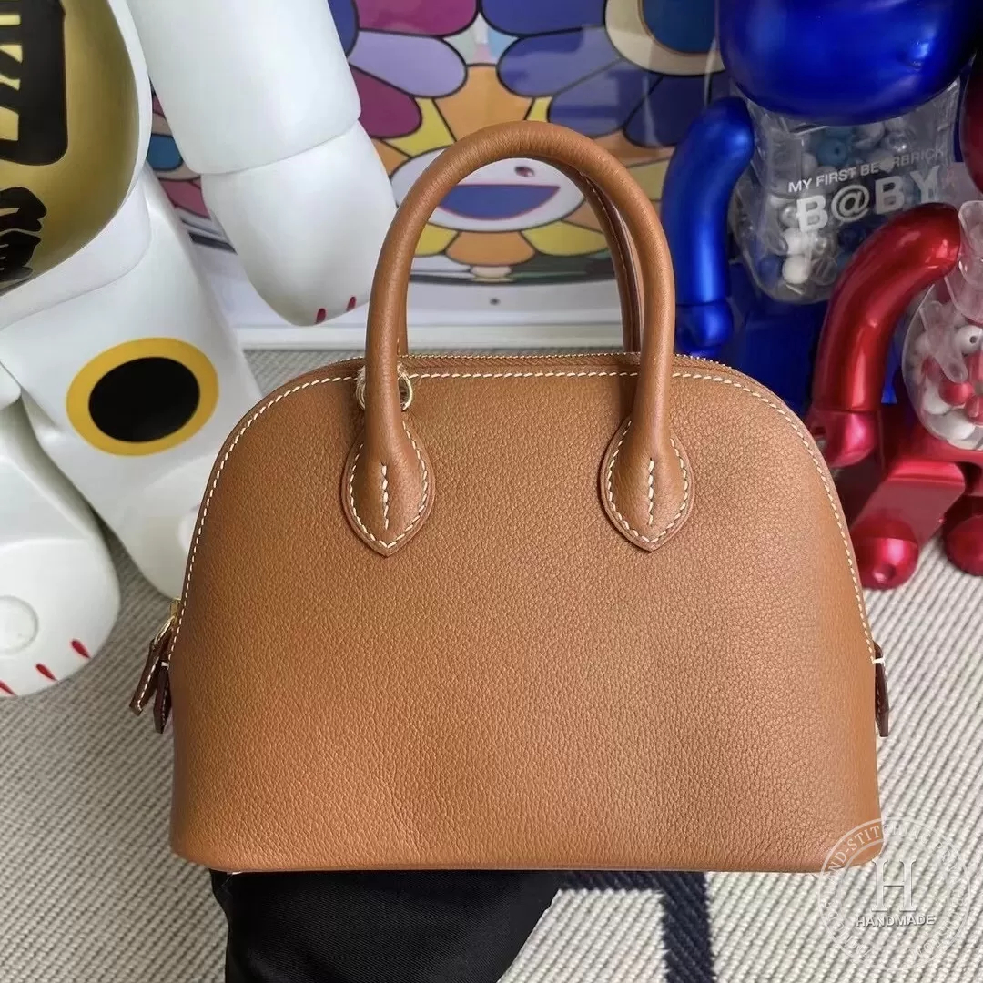 Hermes Mini Bolide 20cm Evercolor 1Z jaune poussin-8525