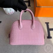 Hermes Bolide 1923 mini Evercolor CC37 Gold-8937