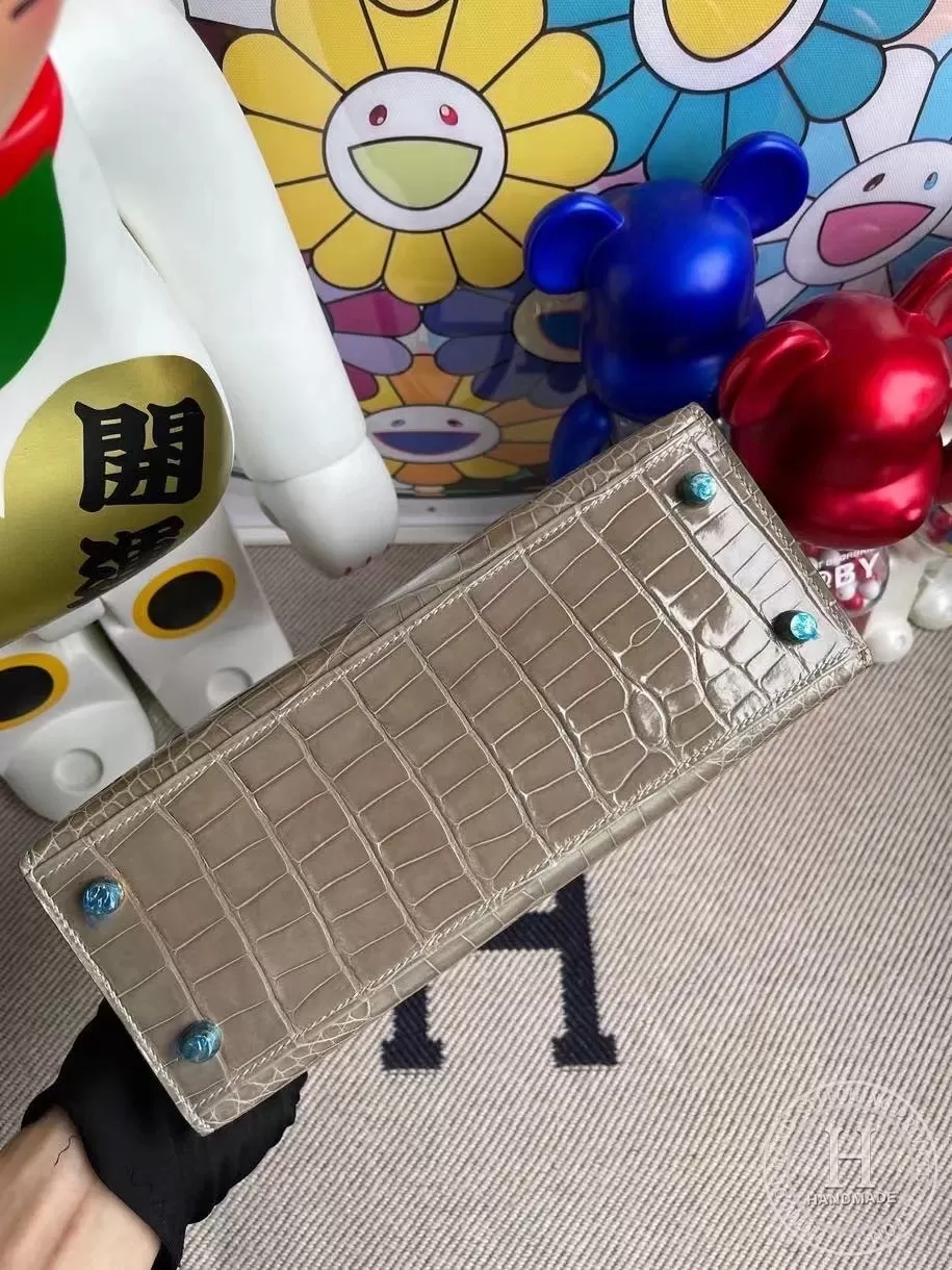 Hermes Kelly25 HSS Shiny alligator crocodile 81 Gris Tourterelle 88 Graphite Hermes Kelly25 HSS Shiny alligator crocodile 81 Gris Tourterelle 88 Graphite