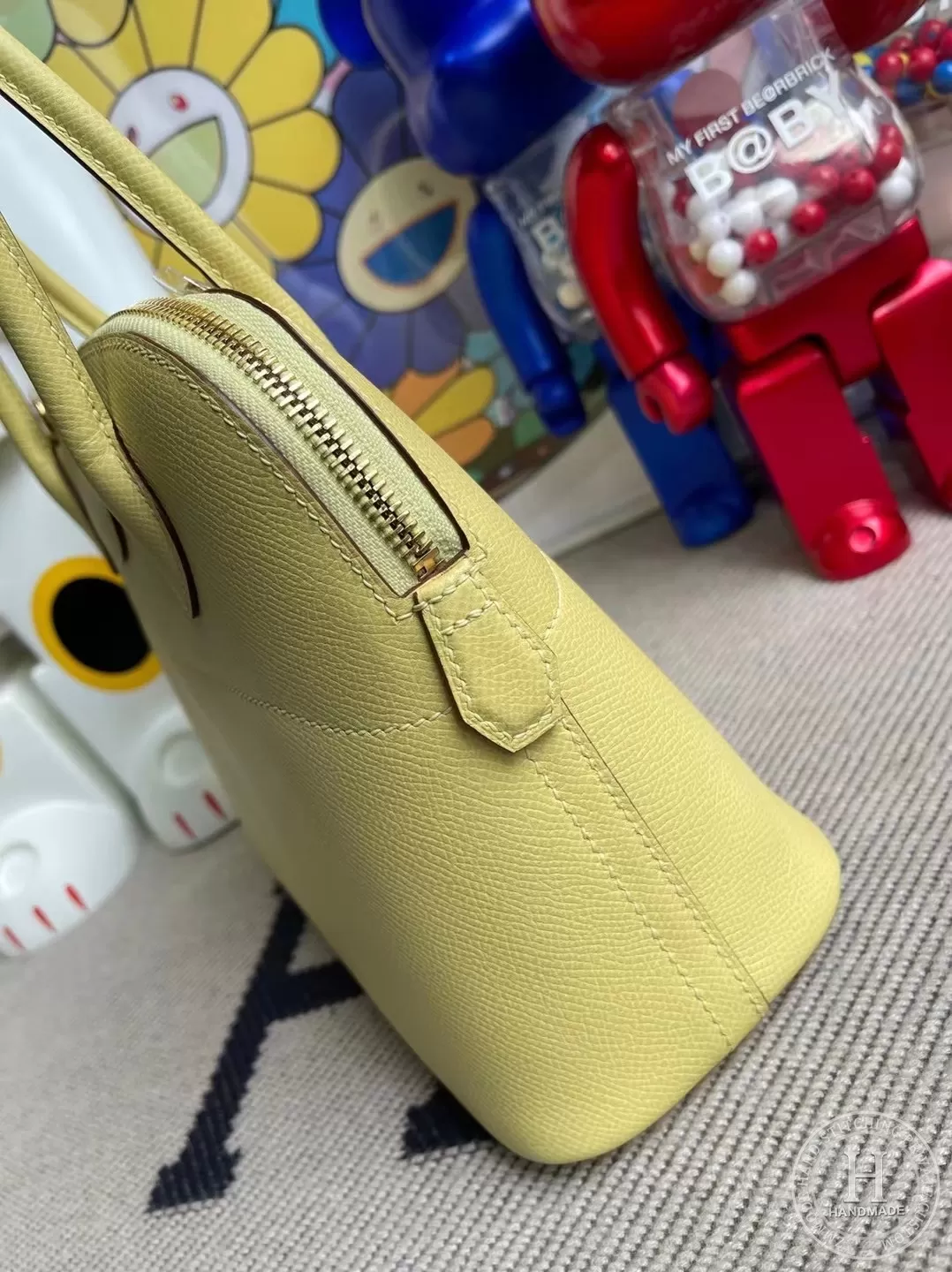 Hermes Bolide 1923 27cm Epsom 1Z jaune poussin