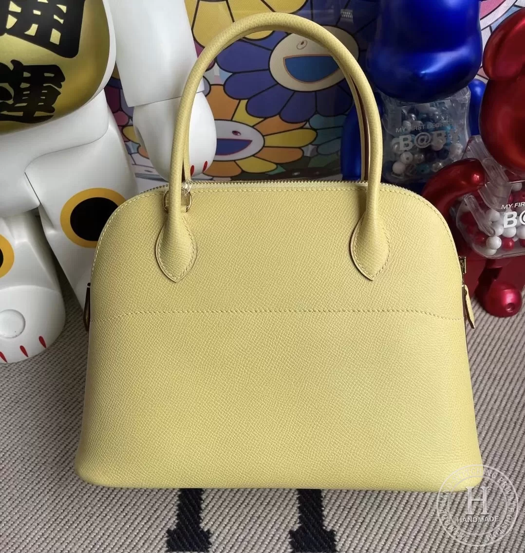Hermes Bolide 1923 27cm Epsom 1Z jaune poussin