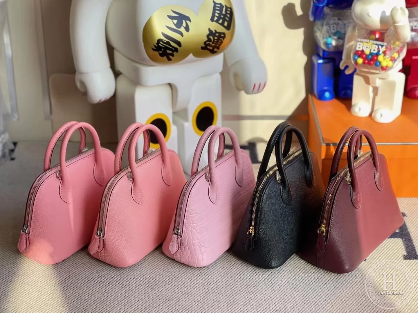 Hermes mini bolide Everycolor CK57 Bordeaux