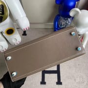 Hermes Kelly 25cm Hss Epsom 10 Craie and 89 Noir-0042